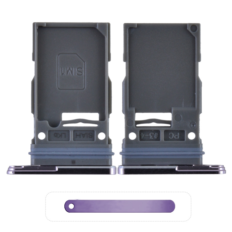 PH-ST-SS-00059PL Sim Card Tray for Samsung Galaxy S23 Ultra S918 (Single SIM Card Version) - Lavender