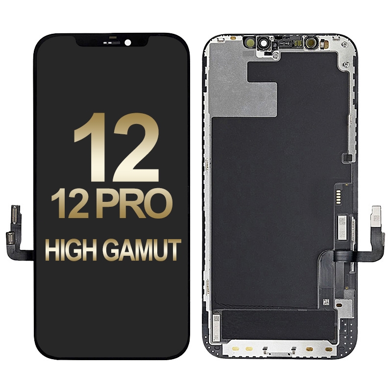 PH-LCD-IP-001063BKG LCD Screen Digitizer Assembly With Frame for iPhone 12/ 12 Pro(High Gamut/ Aftermarket Plus) - Black