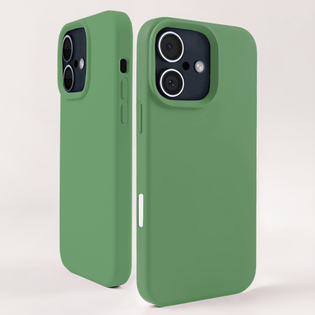 CS-PJ-IP-00077GR Silicone Case with MagSafe for iPhone 16 Plus - Green