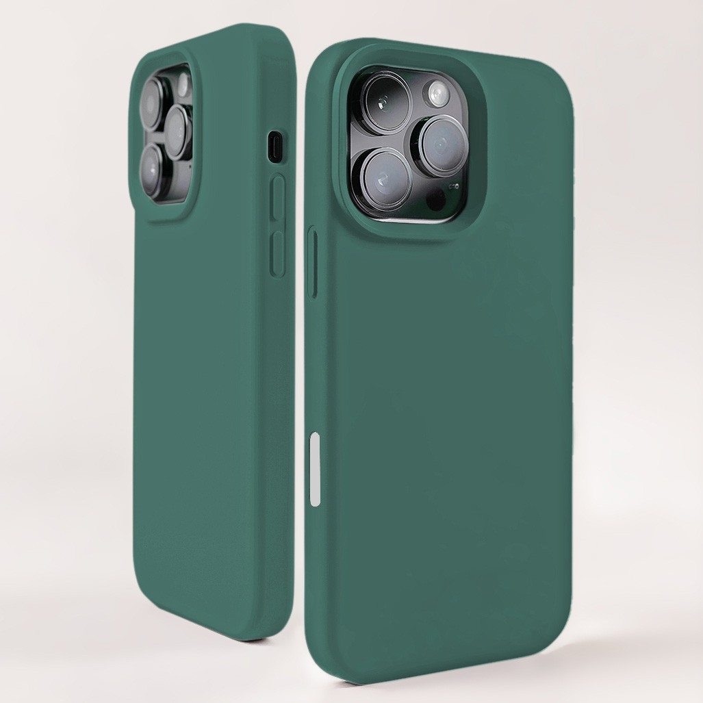 CS-PJ-IP-00078DG Silicone Case with MagSafe for iPhone 16 Pro - Dark Green