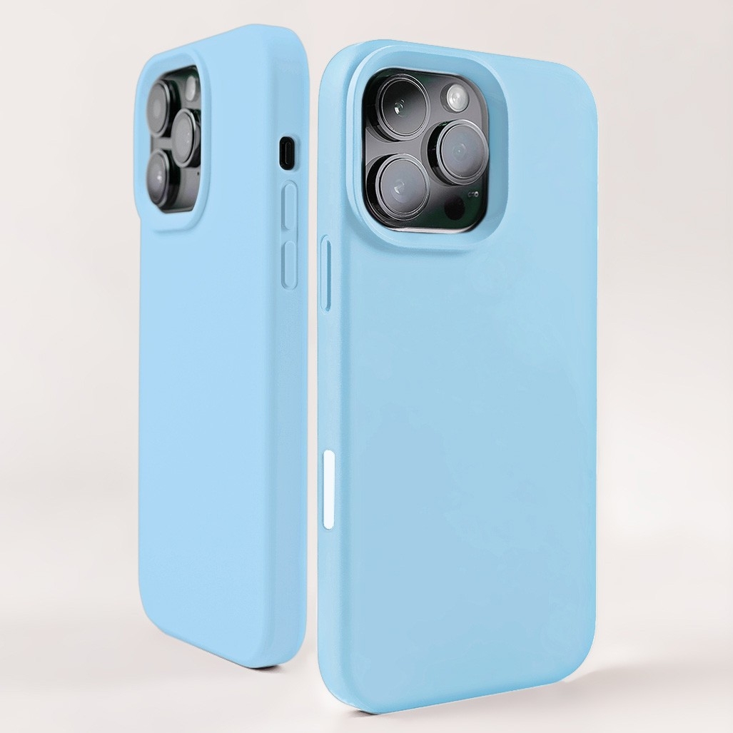 CS-PJ-IP-00078LB Silicone Case with MagSafe for iPhone 16 Pro - Light Blue