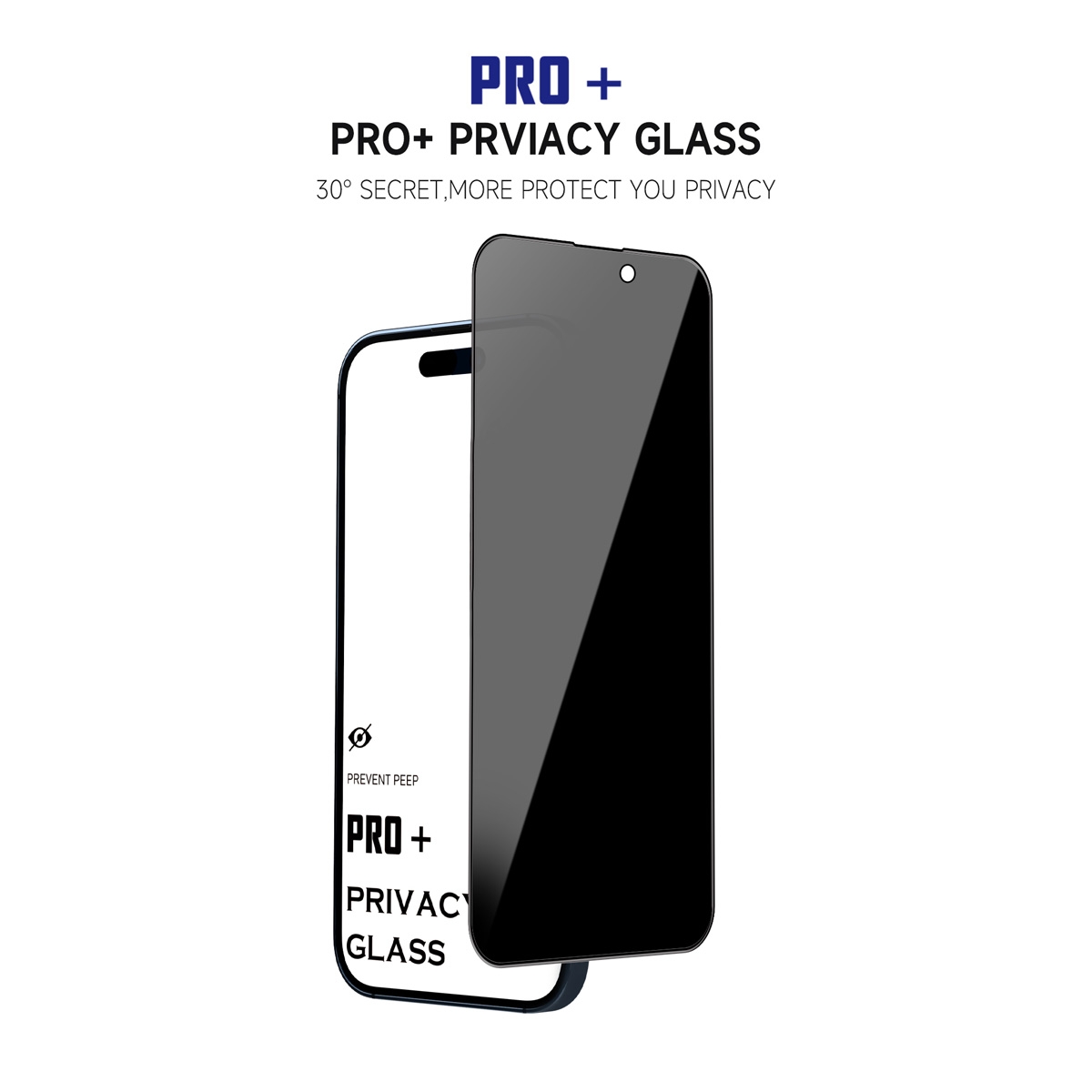 MT-SP-IP-002204 Full Cover Privacy Tempered Glass Screen Protector for iPhone 16 Pro (6.3 inches) (Retail Packaging)