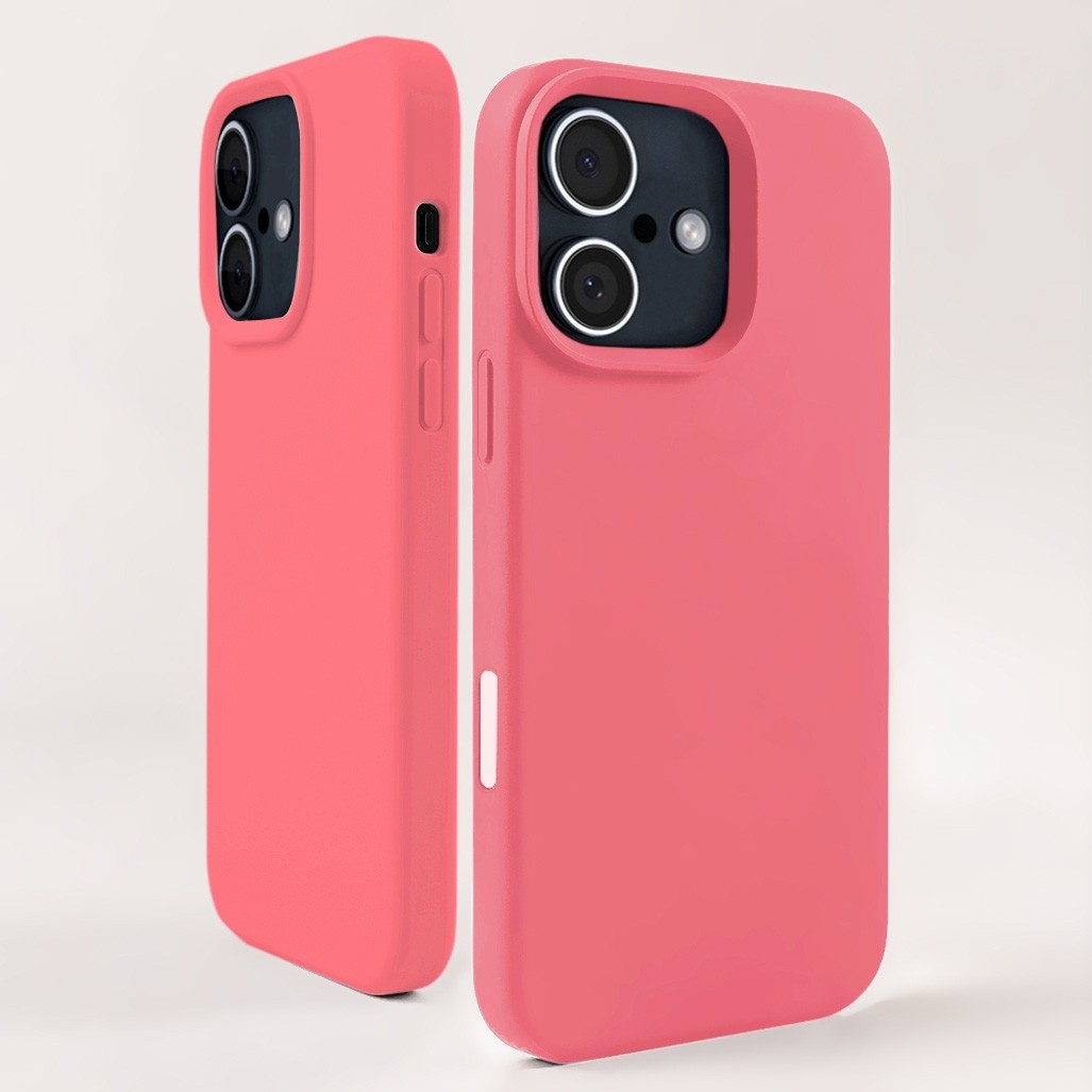 CS-PJ-IP-00076HP Silicone Case with MagSafe for iPhone 16 - Hot Pink