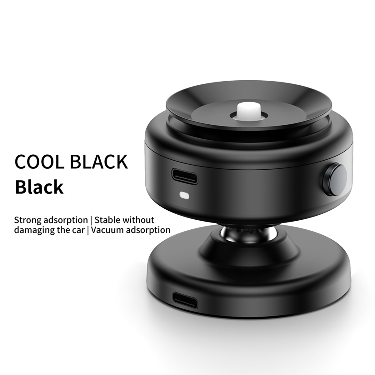 EI-CH-UN-X9CW-BK Suction Cup Magnetic Wireless Charger - Black