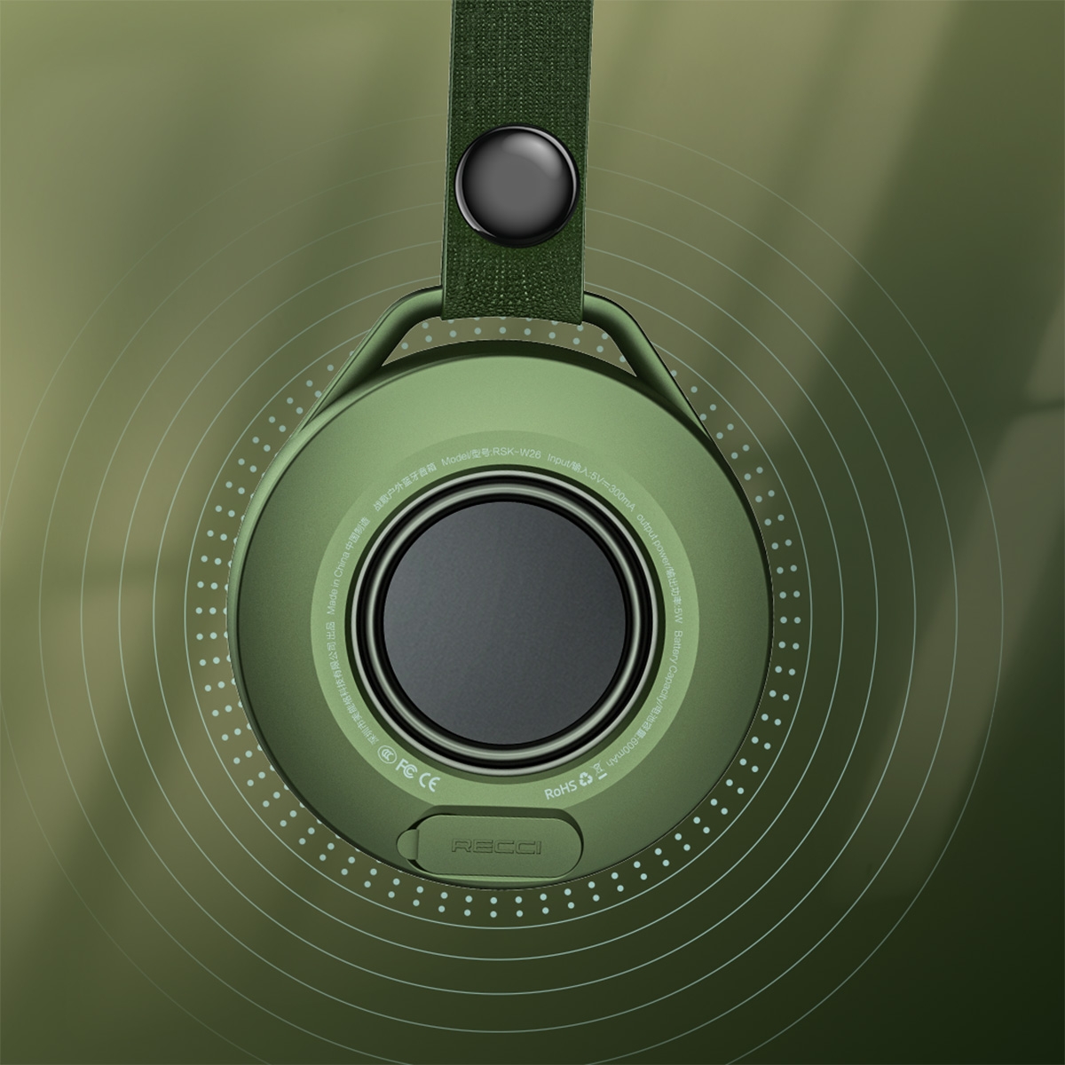 EI-BU-UN-00003GR Wireless 5.3 Battle Speaker - Army green