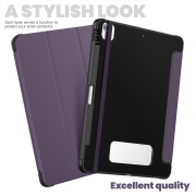 MT-TC-IP-00065PL Carbon Fibre iPad Case (Auto Wake/Sleep) for iPad Air 13/ Pro 13/ Pro 12.9 (3rd/ 4th/ 5th/ 6th) - Purple