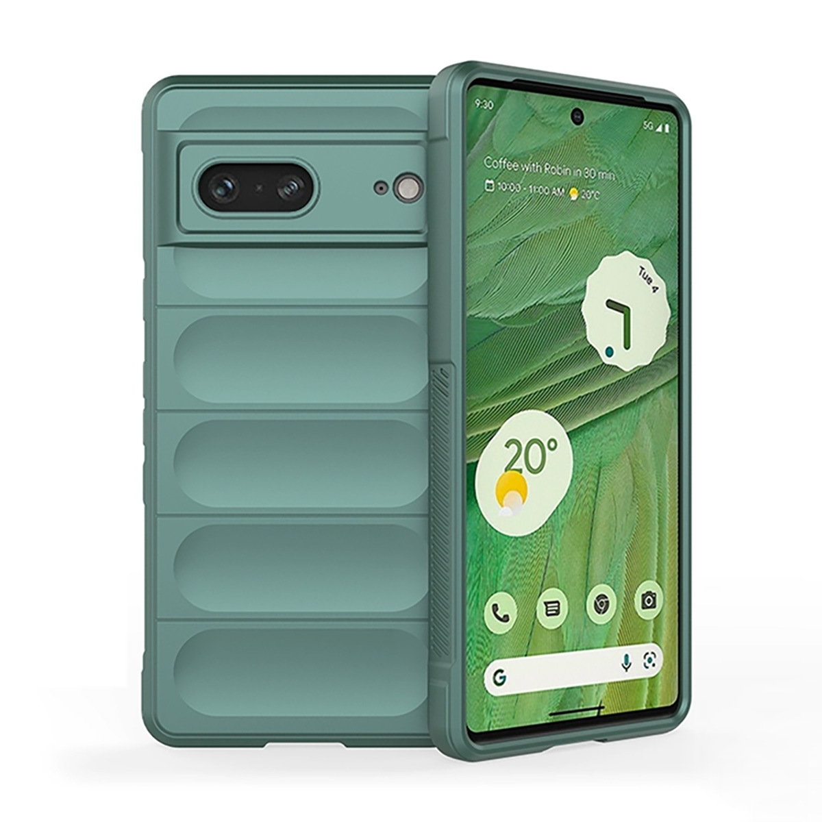 CS-PJ-GO-00003GR Anti-Drop TPU Case for Google Pixel 7a - Green