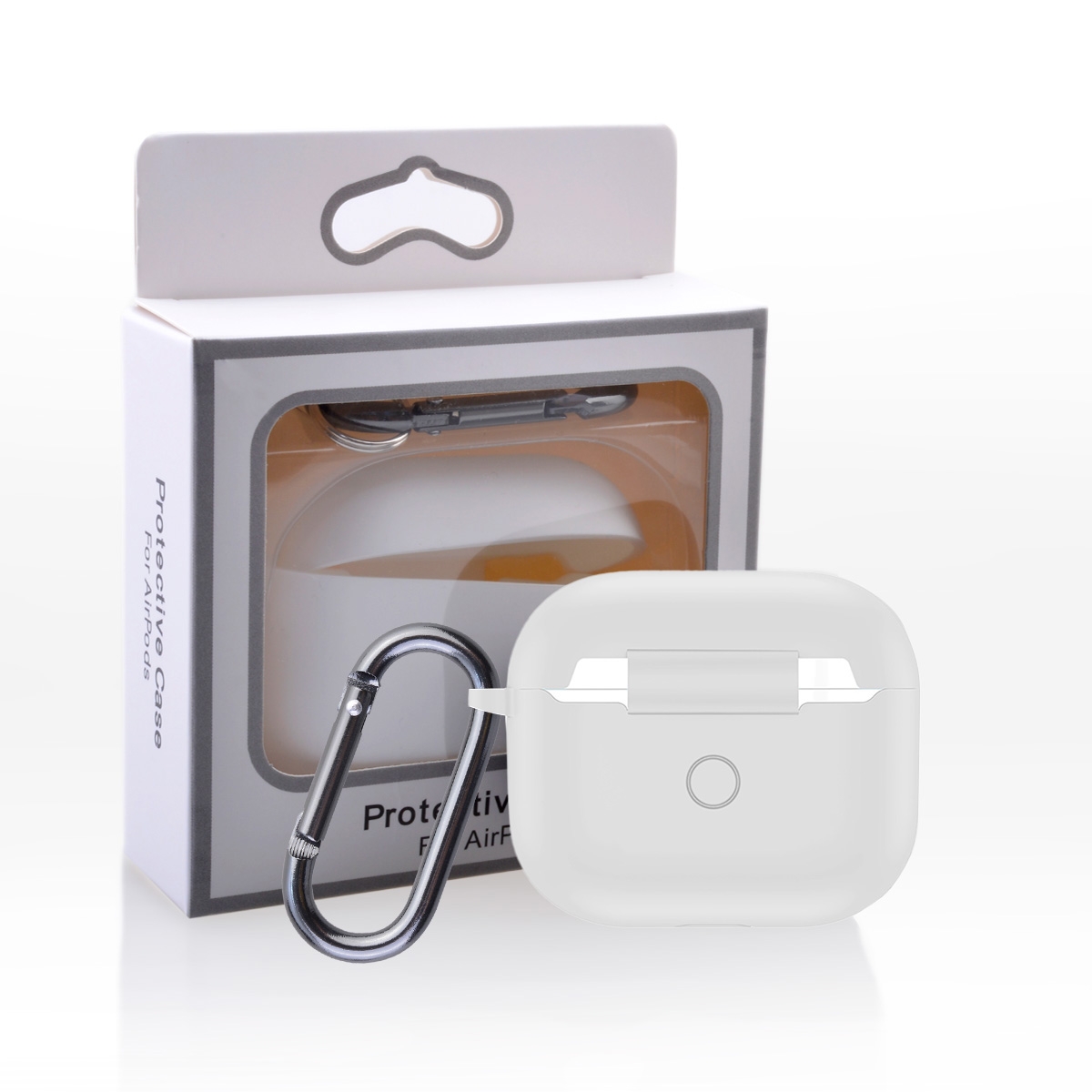 MT-SC-IP-00125WH Silicone Case for AirPods 4th - White